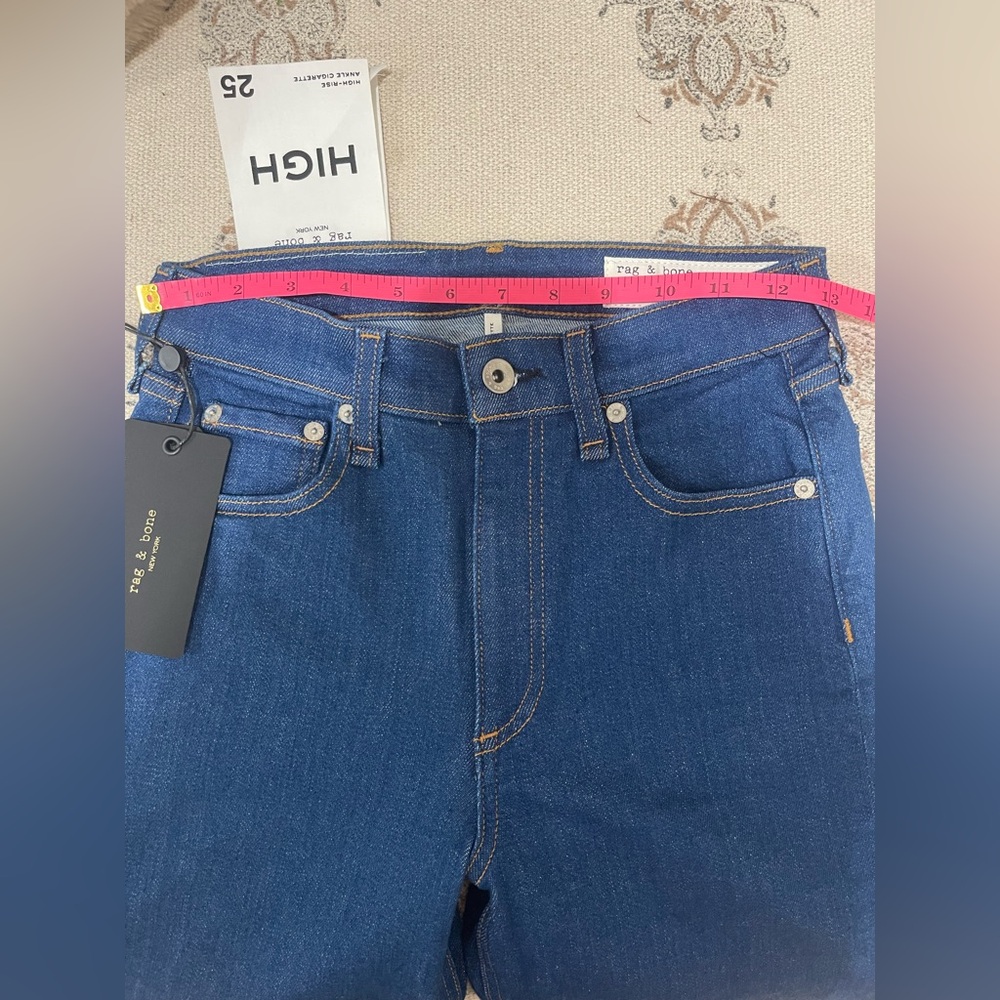 NWT rag & bone high-rise ankle cigarette jeans - Picture 7 of 10